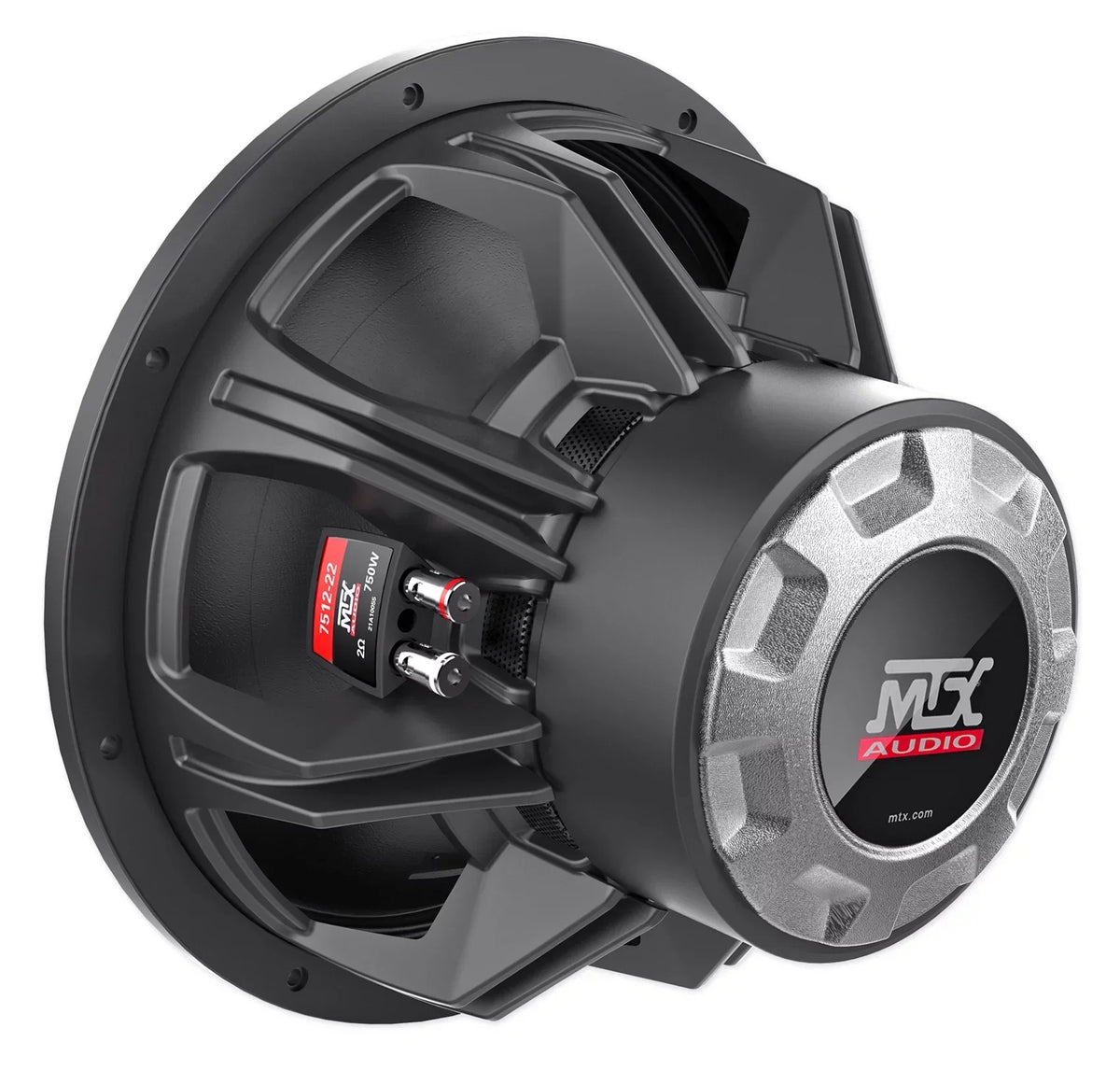 MTX 12 Inch 1500W Peak/750W RMS DVC 2 Ohm Car Subwoofer - 7512-22