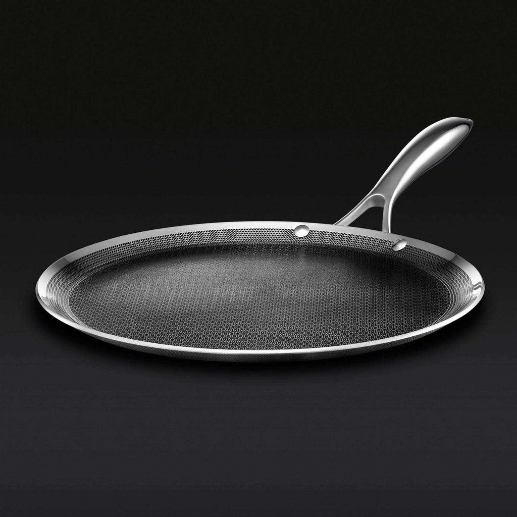 Hexclad 12 Inch Hybrid Stainless Steel Nonstick Griddle Fry Pan