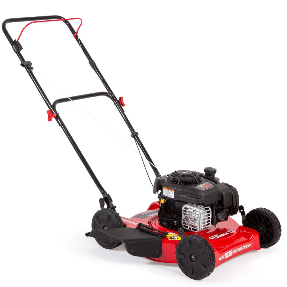 Hyper Tough Gas Push Lawn Mower, 20-Inch 125cc V-Twin Engine