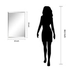 Frameless Beveled Prism Wall Mirror - Clear