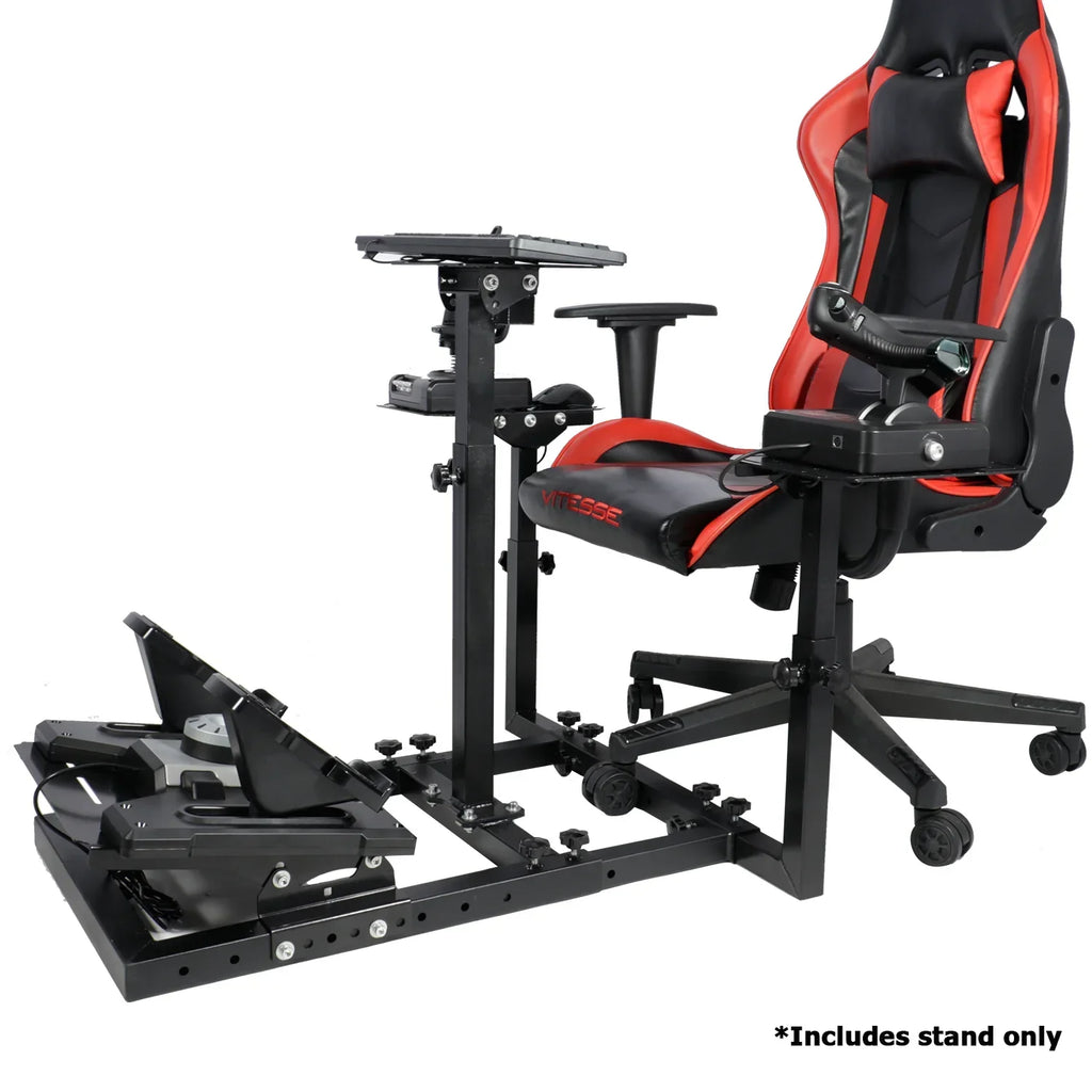 Marada Flight Simulator Cockpit Racing Steering Stand Adjustable Fit For Thrustmaster HOTAS Warthog