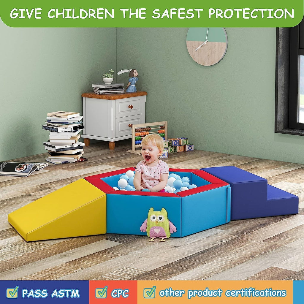 Tolead Soft Foam Crawling And Sliding Block Ball Pit Climbing Toys For Toddlers