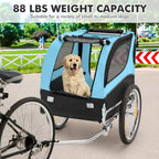 Pet Bicycle Trailer For Small And Medium-Sized Dogs And Cats, 40kg Capacity