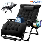 VECUKTY XXL Zero Gravity Chair, 500lb Capacity, 33-Inch Wide Padded Seat