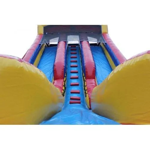 20ft High Dual Lane Inflatable Water Slide With Pool - Wetdry