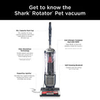 Shark Rotator Pet Upright Vacuum Cleaner, Bagless, Chimera - ZU100