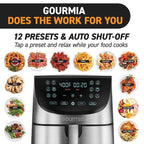 Gourmia Digital Air Fryer 8 Qt Stainless Steel