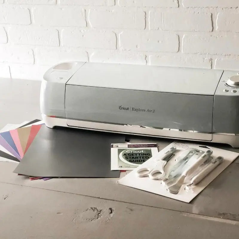 Cricut Cutting Machine Bundle With 8 9 in. x 12 in. Vinyl Sheets - Explore Air 2