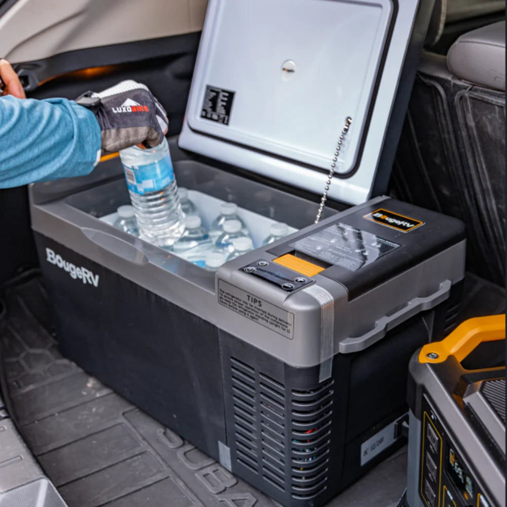BougeRV Portable Car Refrigerator 21 Qt, 12 Volt, Black - CRPRO