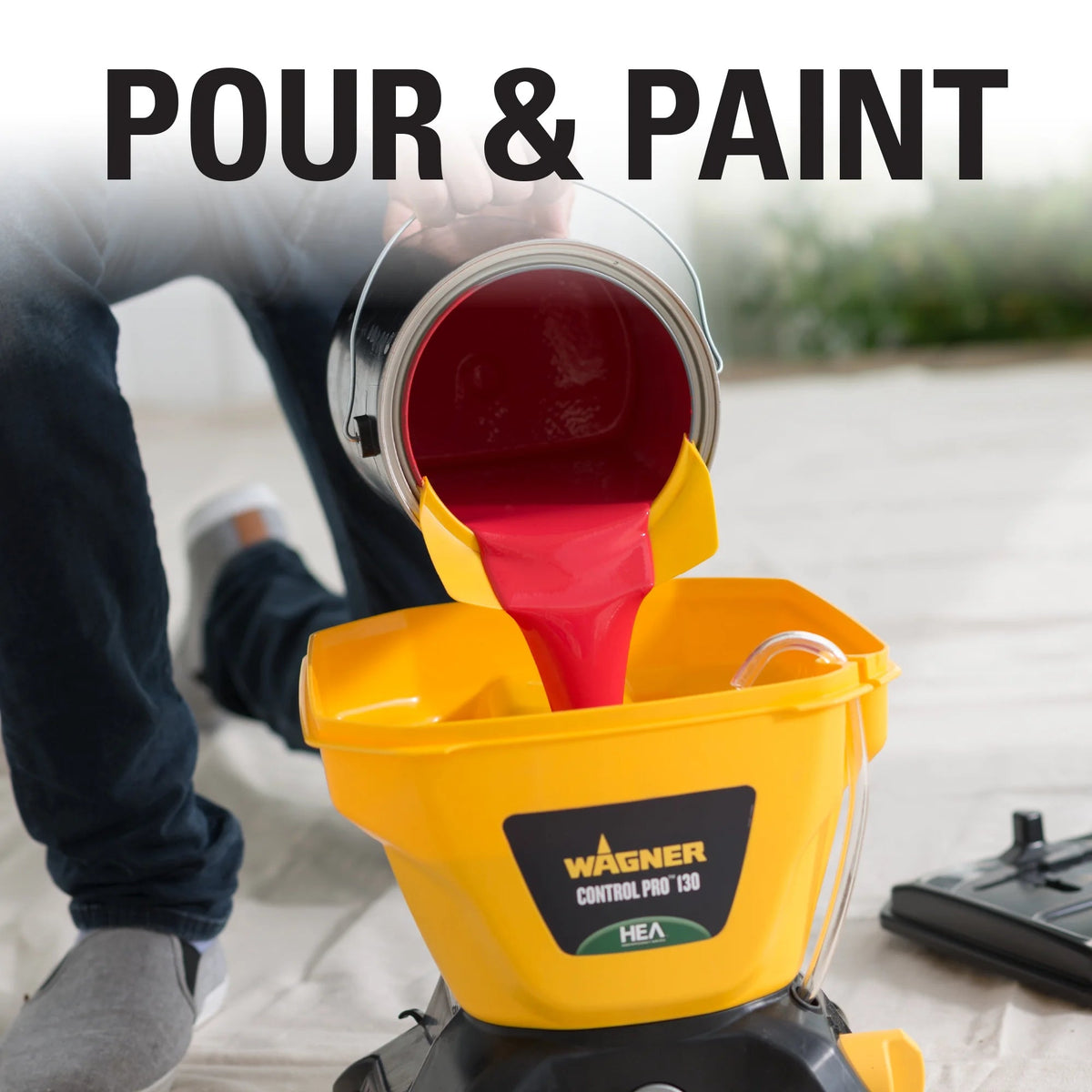 Wagner High Efficiency Airless 1.5 Gallon Power Tank Paint/Stain Sprayer - Control Pro 130