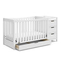 Graco Remi Convertible Crib And Changer With Premium Foam Mattress - White