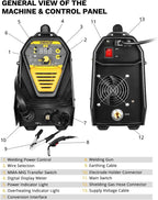 DEKO 135Amp 110V 3-in-1 MIG/MMA Welder - IGBT DC Inverter