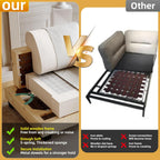 Oversized Chenille Accent Chair With Armrest Organizer And 7.8 in Cushion