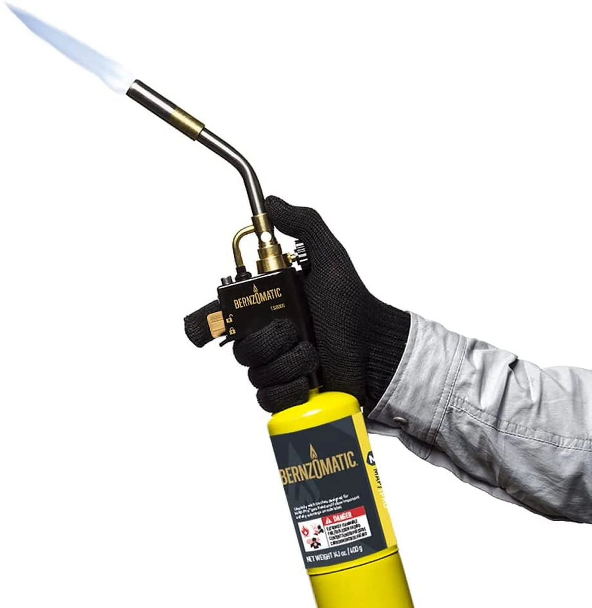Bernzomatic MAP-Pro Gas Cylinders 14.1 oz 3-Pack With Max Performance Torch - TS8000