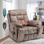Large Electric Power Lift Recliner With Heat, Massage, Hidden Cup Holder - 40.94W x 38.19D x 42.52H