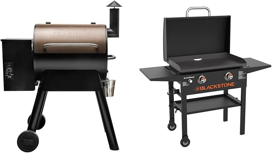 Traeger Pro Series 22 Wood Pellet Grill And Smoker, Bronze - TFB57PZBO