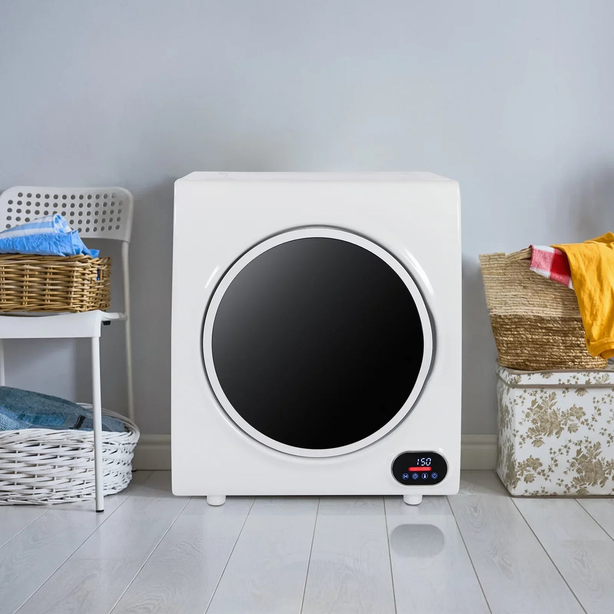 ZOKOP Compact Portable Clothes Dryer, 2.6CUFT, 110V, 4KG Capacity, White - GYJ40-88C1-E