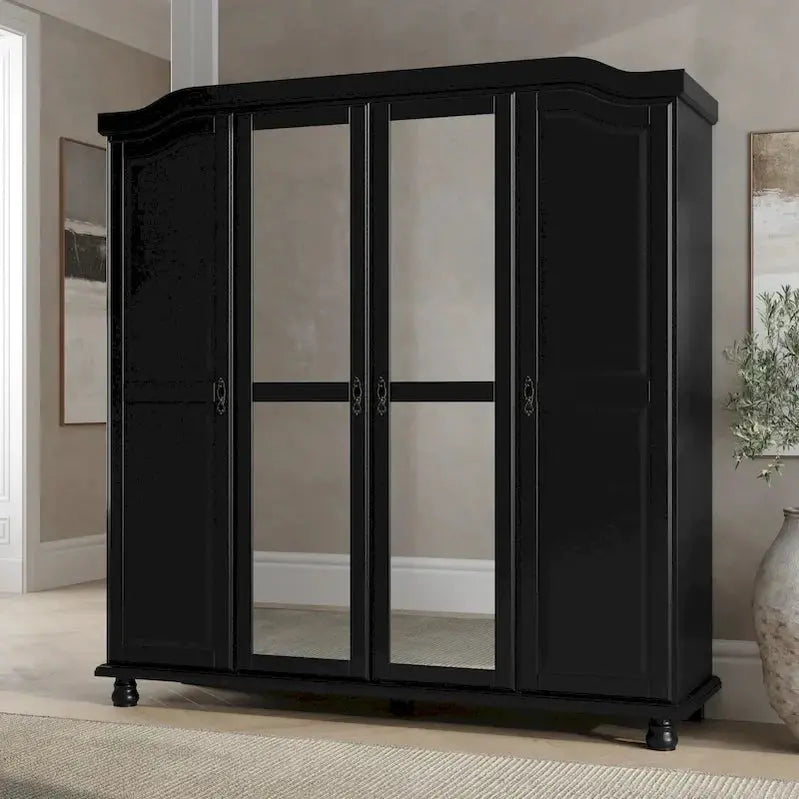 Palace Imports 4-Door Solid Wood Wardrobe Armoire, 72.25w - Kyle