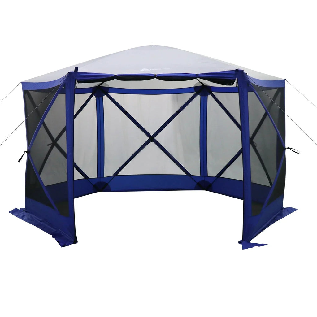Ozark Trail Outdoor Camping Screen House, 11 ft x 10 ft x 88.5 in, 1 Room, Blue - 6 Hub