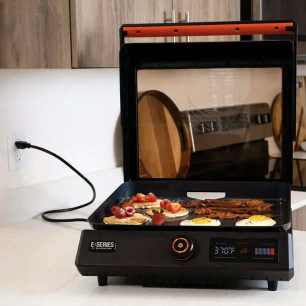 Blackstone E-Series 17-Inch Electric Tabletop Griddle With Hood - 238 Sq In