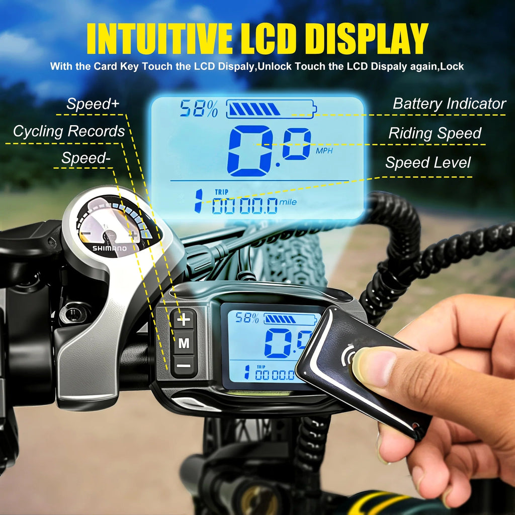26 in Adult Electric Bike, 400W Motor, 25 MPH Top Speed, 40 Miles Range