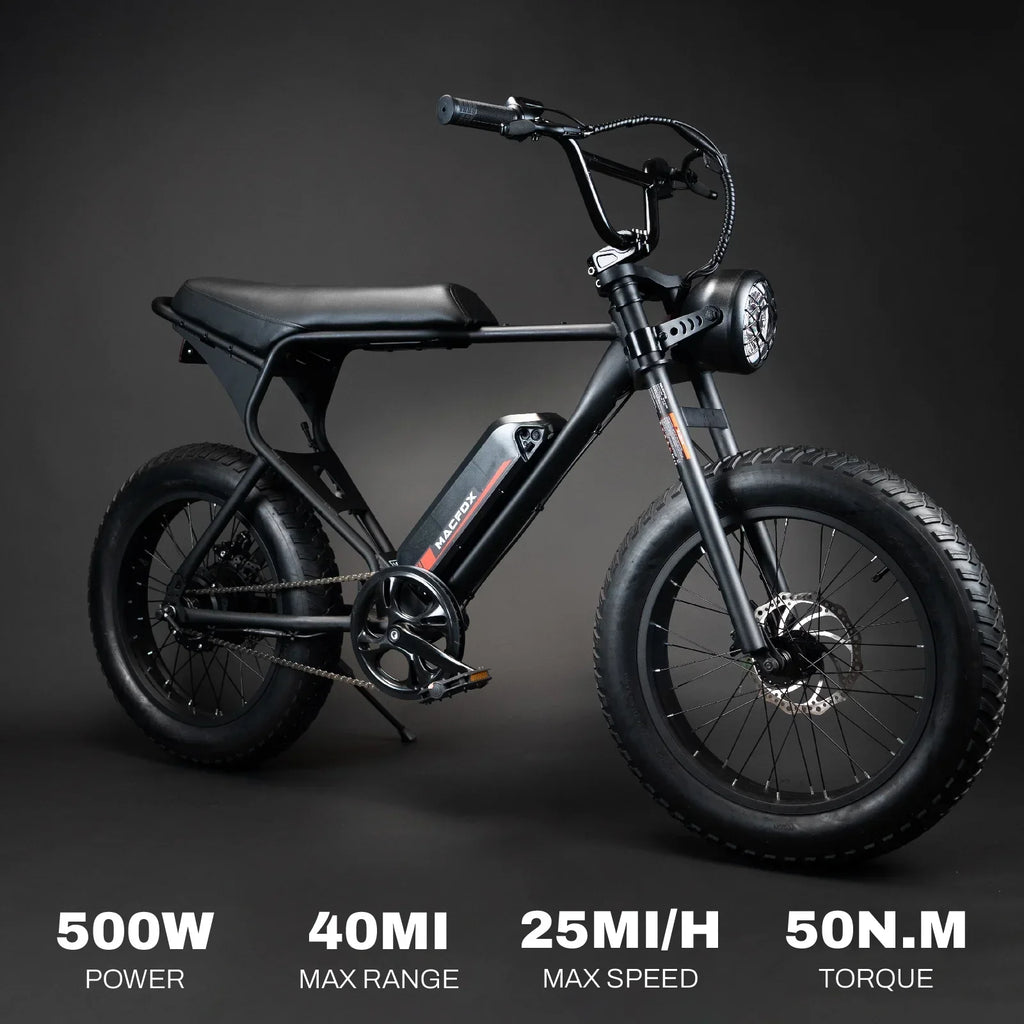 MACFOX 500W/48V/10.4Ah 20 inch Fat Tire Electric Bike
