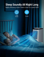 PARIS RH NE 4-in-1 Portable Evaporative Air Cooler, 2.6Gal, Remote Control