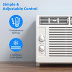 Antarctic Star U-Shaped Window Air Conditioner, 12,000 BTU, 115 Volts