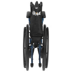 Drive Medical Blue Streak Lightweight Folding Wheelchair With 20 Inch Wide Seat
