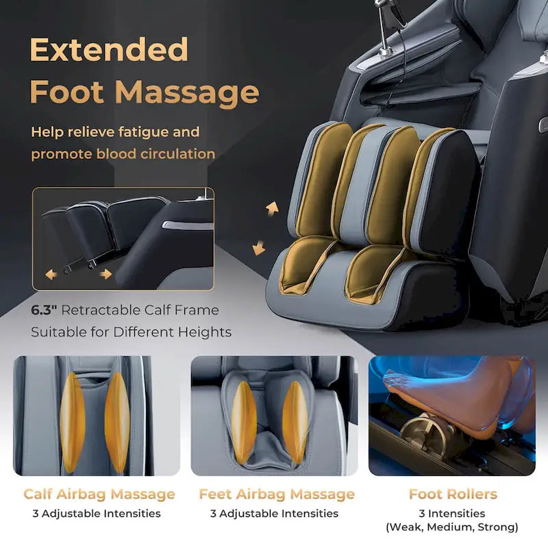 Costway Zero Gravity SL Track Full Body Massage Chair With Waist Heating