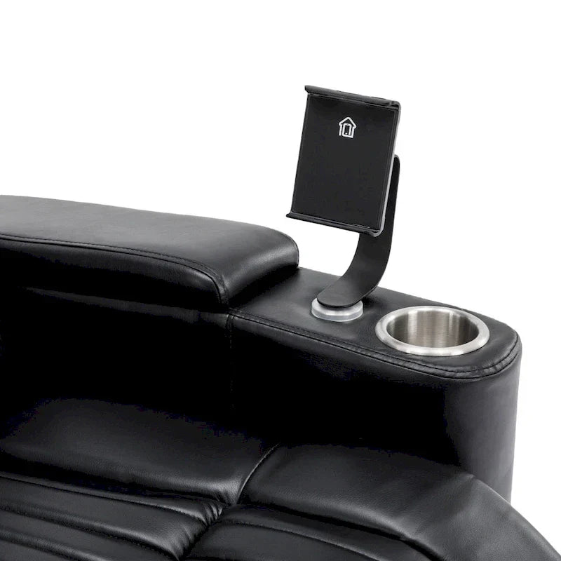 Power Home Theater Recliner Chair, 34.6 D x 38.2 W x 41.4 H, 110-160 Recline, 270 Swivel