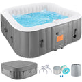 SEGMART Inflatable Hot Tub Spa, 73 inch, 4-6 Person, 130 Jets, 240 Gallon Capacity
