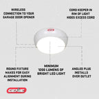 Genie Wall Mount Smart Garage Door Opener With Aladdin Connect - 6172H-O