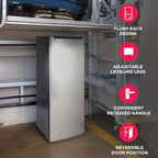 Frigidaire Upright Freezer, 6.5 cu. ft., Silver, 21in D x 23in W x 56in H - EFRF696-AMZ