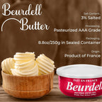 Beurdell Canned Salted Pasteurized French Butter, Pack Of 24