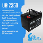 UpStart Battery Sealed Lead Acid Replacement Battery for Imc Heartway Escape H - UB12350, 12V 35Ah 35000mAh L1 Terminal, 5 Pack