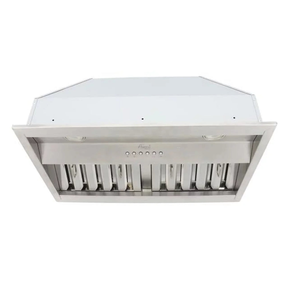 Awoco Built-In Stainless Steel Range Hood Insert, 36'W 18-1/2'D, 4 Speeds - RH-BQ-X36