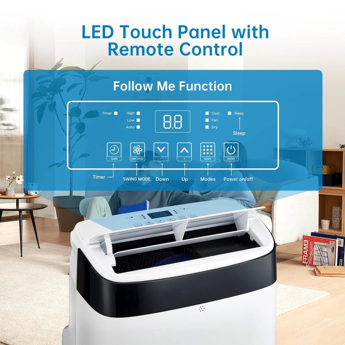 EastVita Portable Air Conditioner 10000 BTU With Remote Control And Window Kit