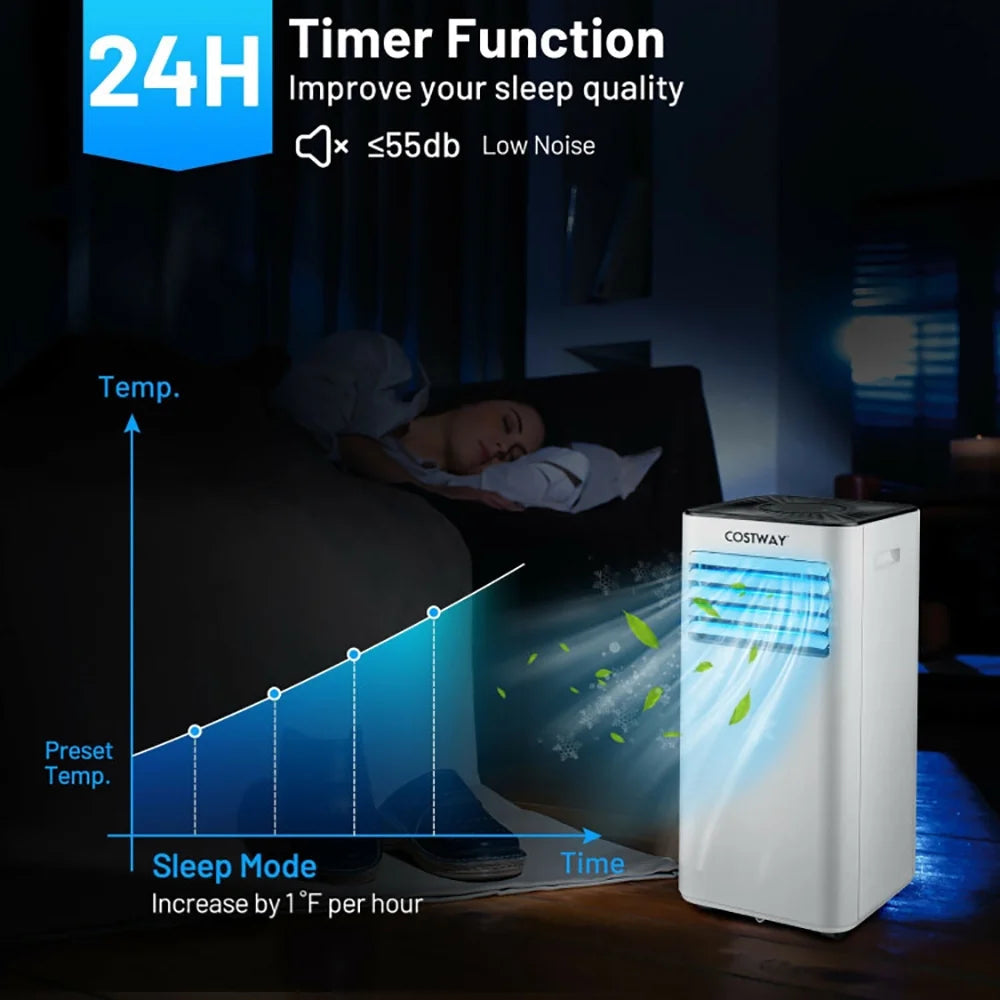 Yardi Yard Portable Air Conditioner 10000 BTU, White, Cools Up To 350 Sq. Ft.