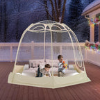 TABU Pop Up Bubble Sports Tent, Clear, 10 x 10 ft, 6-7 People