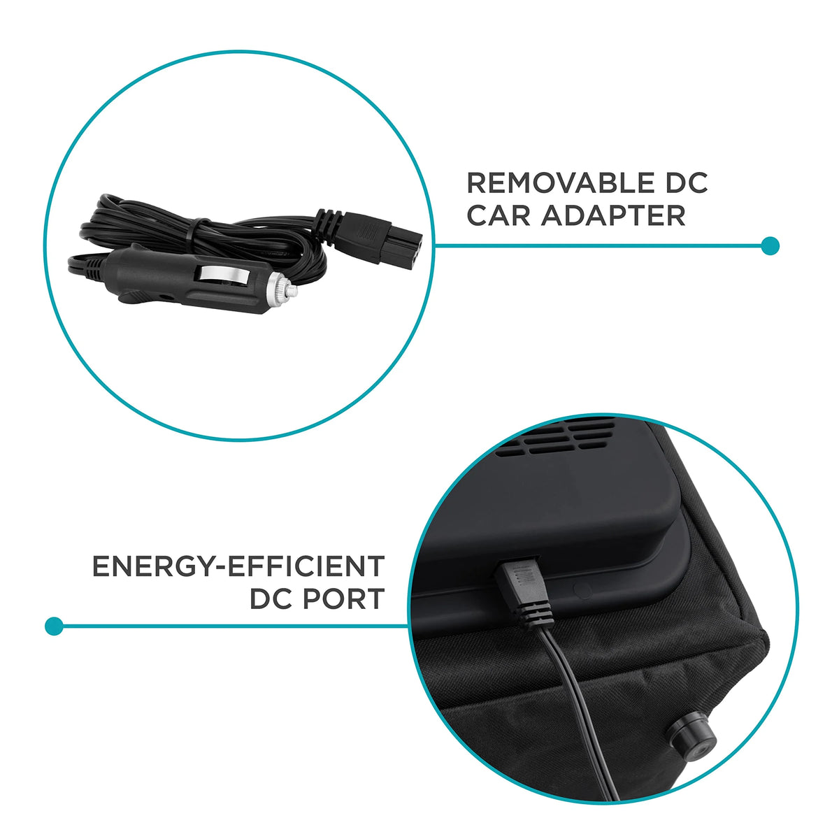 Ivation Portable Electric Cooler Bag, 15 L, Soft-Sided, DC 12V