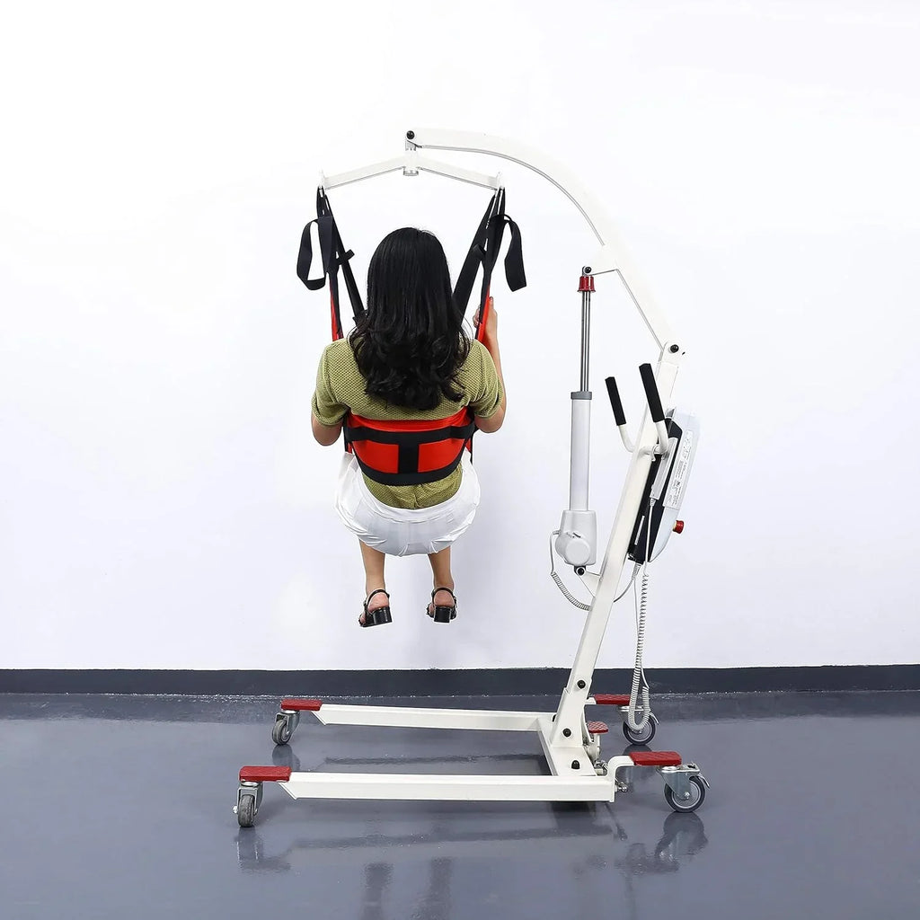 AMQTSLM Commode Patient Lift Sling, Red, 36.6 x 37.8 in, 200-500 lb Capacity