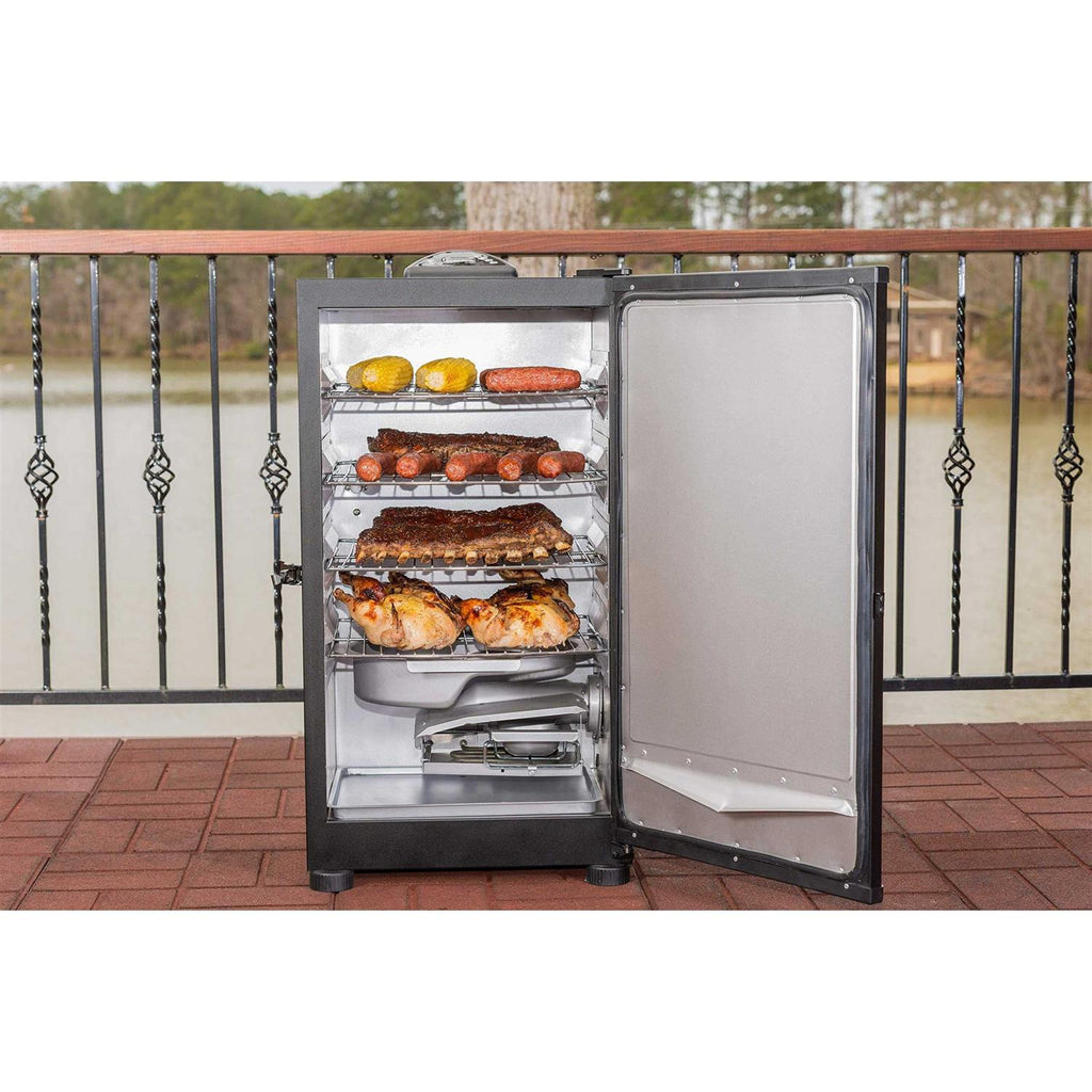 Masterbuilt Digital Electric Smoker, 4 Chrome Coated Racks, 20.47 in. L x 19.88 in. W x 33.27 in. H
