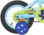 Bluey 12-Inch Kids' BMX Bike With Steel Frame, Coaster Brake, Training Wheels And Plush Carry Bag - Ages 3-5