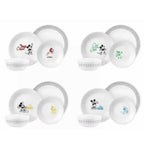 Corelle Vitrelle 16-Piece Mickey Mouse Dinnerware Set - Triple Layer Glass