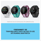 Garmin GPS Running Smartwatch, 43 mm, Music - Forerunner 165 Music