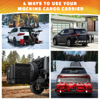 Mockins XL Trailer Hitch Cargo Carrier - 500 lbs, 60x24x6 in, 25 Cu. Ft. Bag