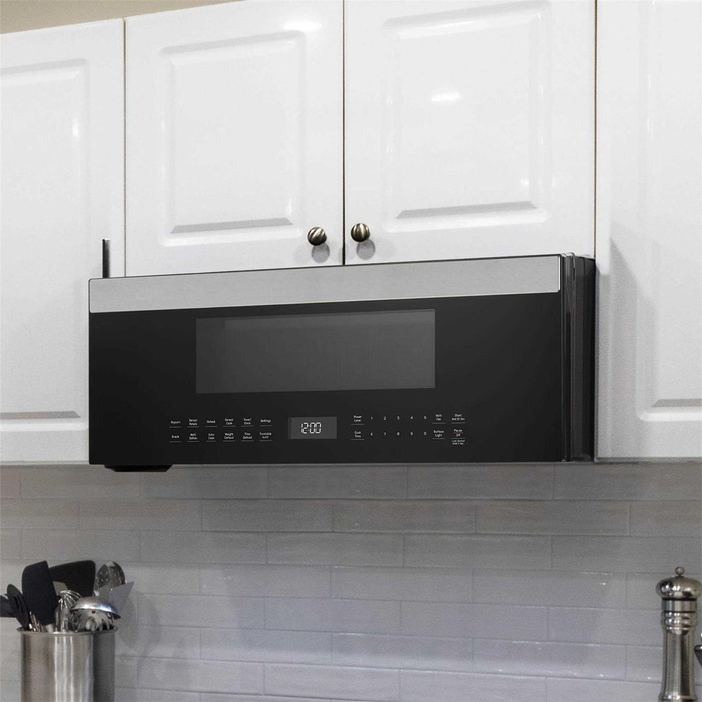 GE 1.2 Cu. Ft. Over-the-Range Low Profile Sensor Microwave Oven - UVM9125STSS
