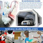 Inflatable Automotive Spray Booth Paint Tent, 26 ft x 15 ft x 10 ft - Gray