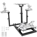 Marada Flight Simulator and Racing Wheel Stand, Adjustable, Carbon Steel - Fits Thrustmaster HOTAS Warthog